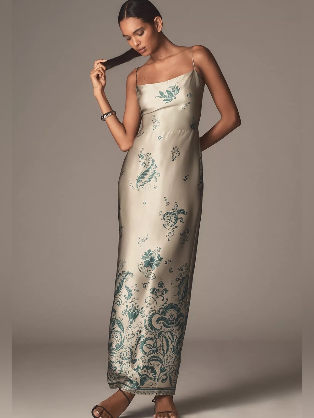 NWT Anthropologie Reformation Frankie Silk Maxi Dress Size 6